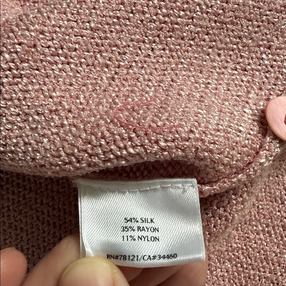 Eileen Fisher Silk Blend Button Cardigan - Picture 4 of 8